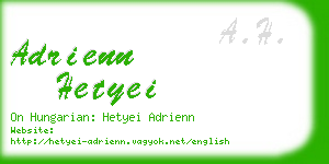 adrienn hetyei business card